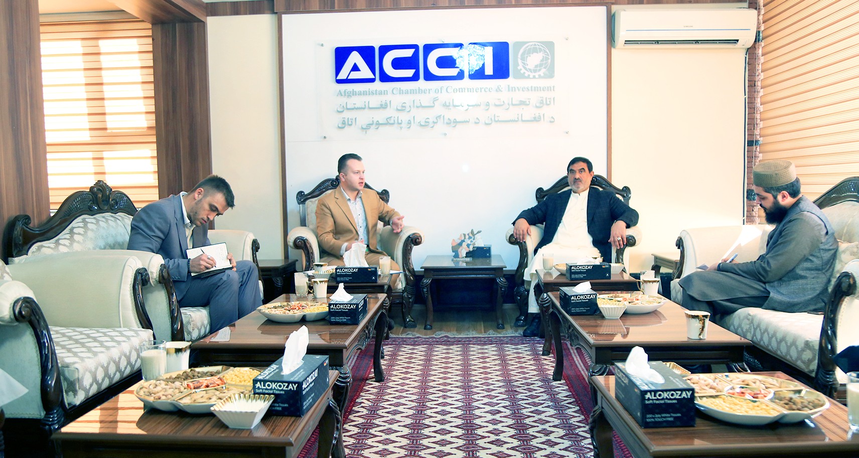 Meeting of the Chairman of the ACCI with Officials of the Economic Section of the Russian Embassy in Kabul